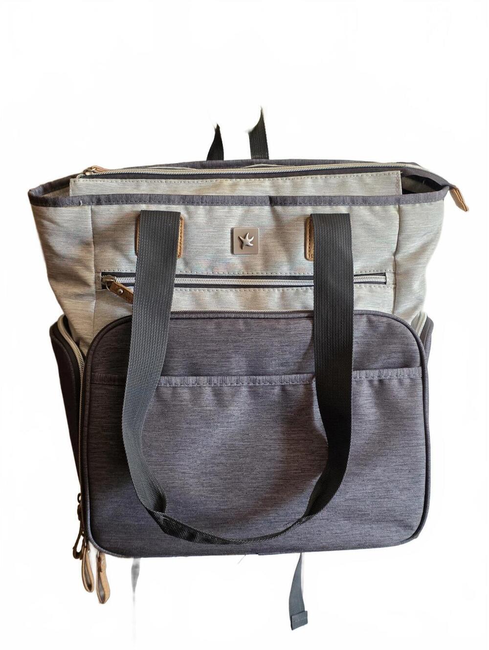 Bananafish Breast Pump Accessory Diaper Bag Gray Backpack
